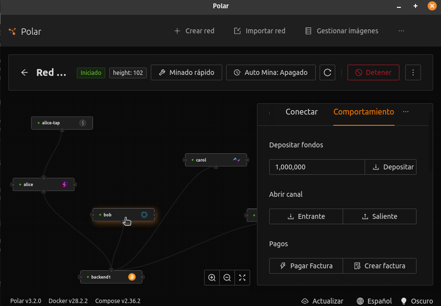 Comportamiento en Nodo LD